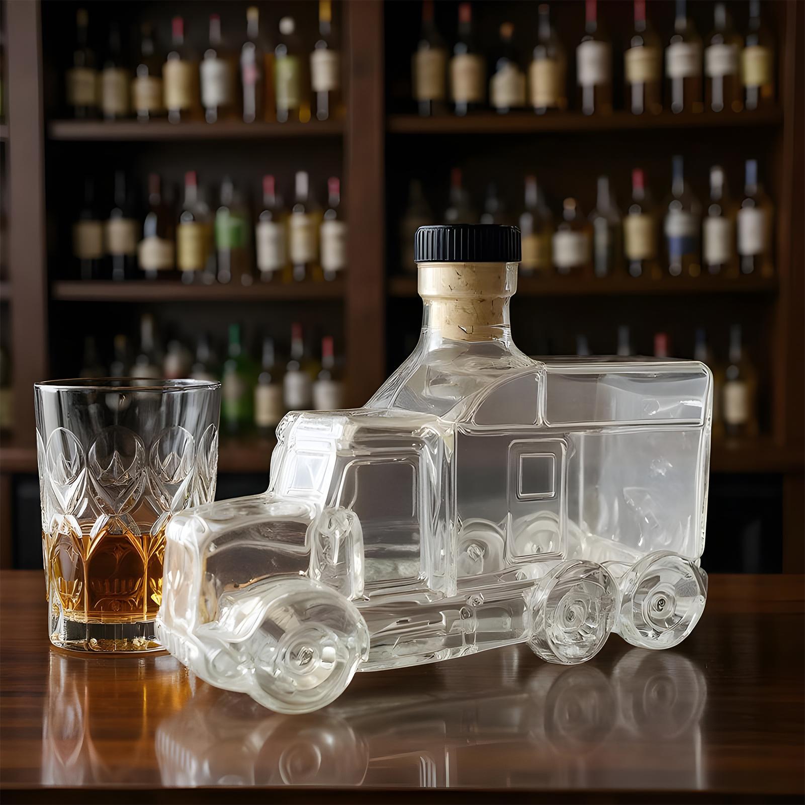 Wine Beer Truck - Decanter per whisky per auto, bottiglia