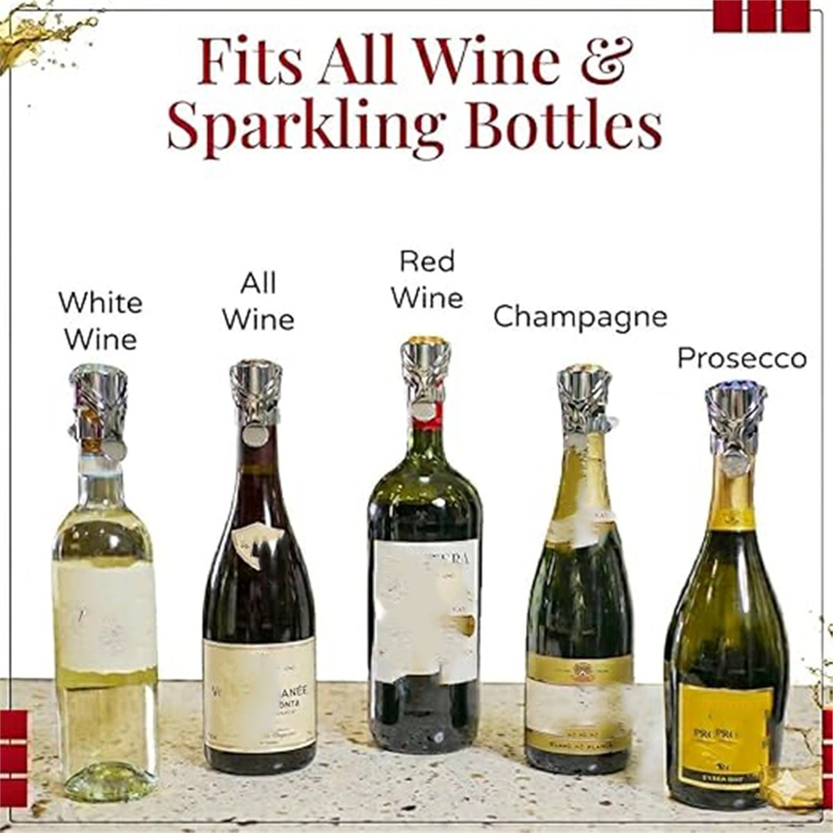 (A02R) Set di 2 Tappi per Vino - Wine & Beer Guayaquil recensione e prezzo